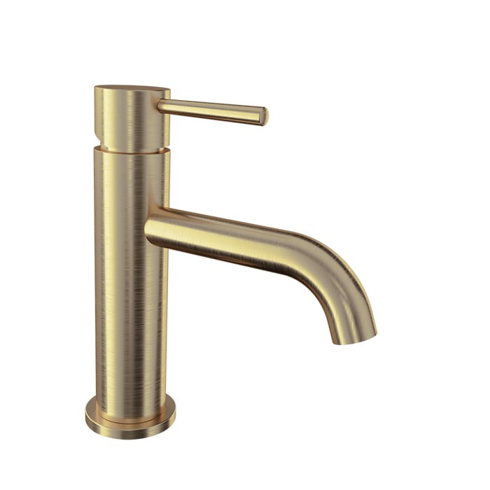 Baril ZIP B66 Single-Hole Lavatory Faucet, Drain Not Included B66-1005-00L in Warm Gold