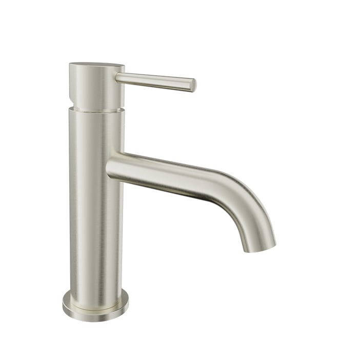 Baril ZIP B66 Single-Hole Lavatory Faucet, Drain Not Included B66-1005-00L in Brushed Nickel