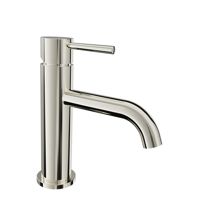Baril ZIP B66 Single-Hole Lavatory Faucet, Drain Included B66-1005-1PL in Polished Nickel