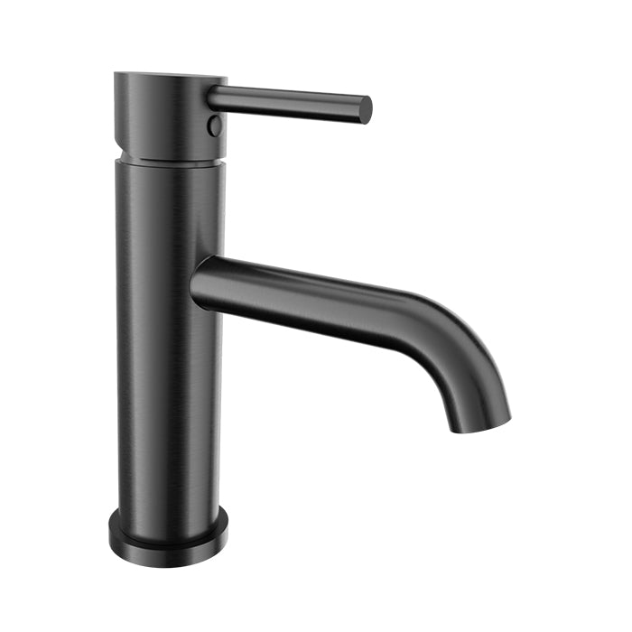 Baril ZIP B66 Single-Hole Lavatory Faucet, Drain Not Included B66-1010-01L in Black Titanium