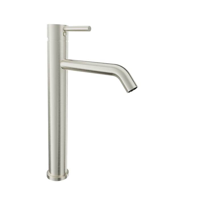 Baril ZIP B66 High Single-Hole Lavatory Faucet, Drain Not Included B66-1020-00L in Brushed Nickel