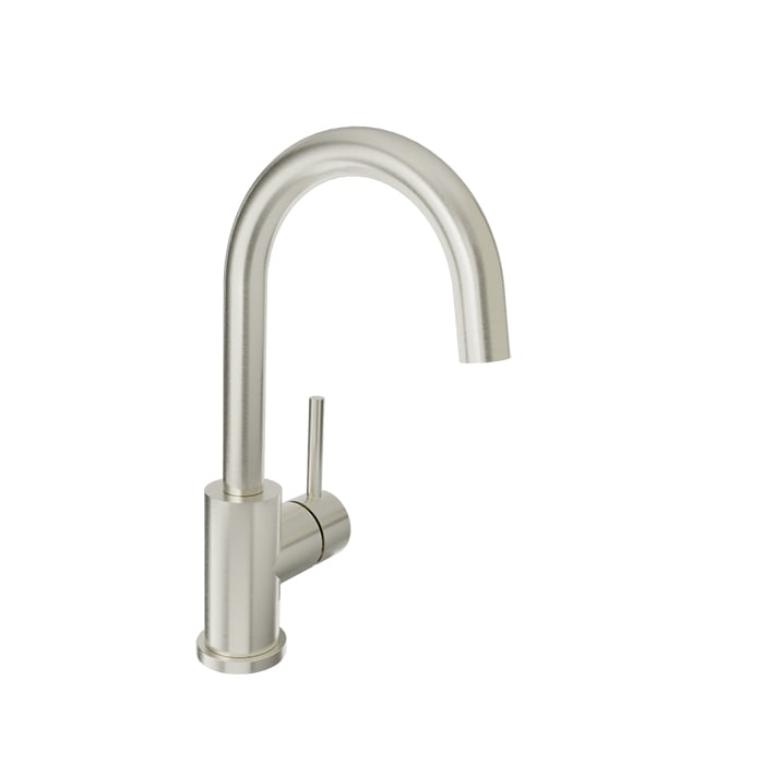 Baril ZIP B66 Single-Hole Lavatory Faucet, Drain Not Included B66-1030-00L in Brushed Nickel