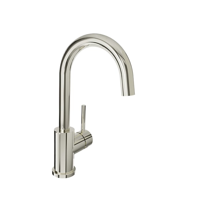 Baril ZIP B66 Single-Hole Lavatory Faucet, Drain Not Included B66-1030-00L in Polished Nickel