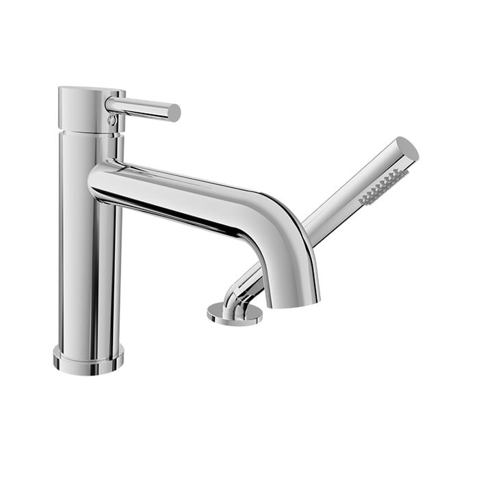 Baril ZIP B66 2-piece Tub Filler with Hand Shower B66-1249-00 in Chrome