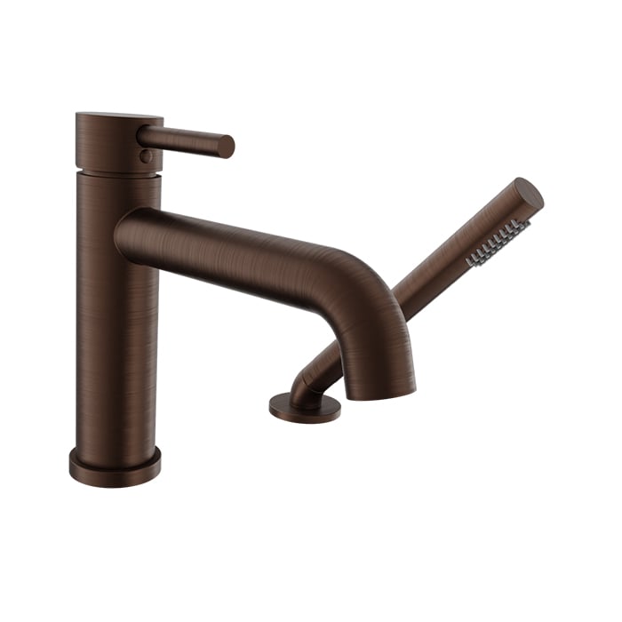 Baril ZIP B66 2-piece Tub Filler with Hand Shower B66-1249-00 in Venetian Bronze