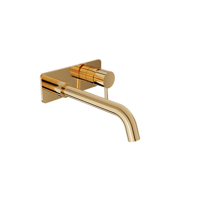 Baril ZIP B66 Single Lever Wall-Mounted Lavatory Faucet, Drain Not Included B66-8120-04L in Gold