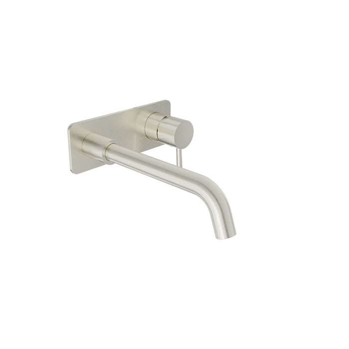 Baril ZIP B66 Single Lever Wall-Mounted Lavatory Faucet, Drain Not Included B66-8120-04L in Brushed Nickel