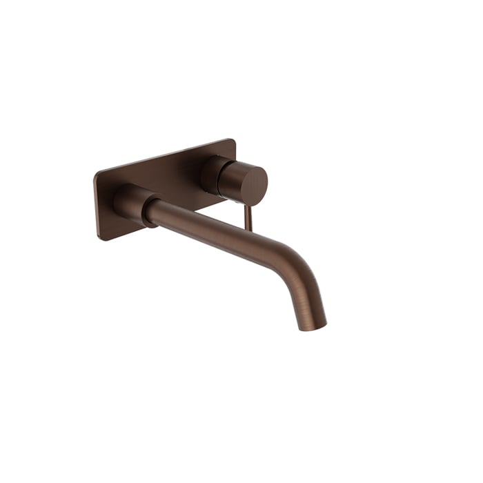 Baril ZIP B66 Single Lever Wall-Mounted Lavatory Faucet, Drain Not Included B66-8120-04L in Venetian Bronze