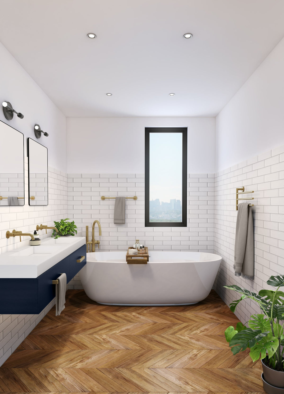 Baril ZIP B66 24" Single Towel Bar A66-6024-00 (Baril photo)