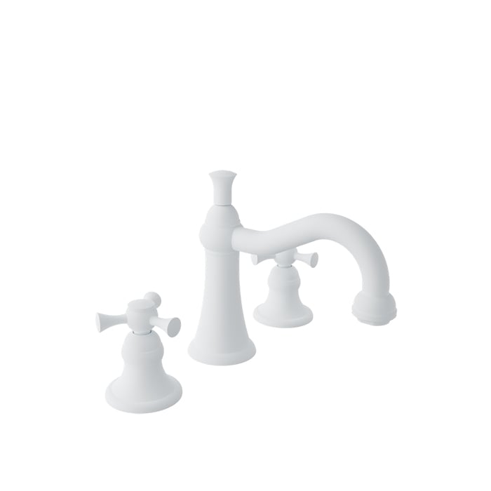 Baril EVA B71 8" C/C Lavatory Faucet, Drain Included B71-8001-01L in White