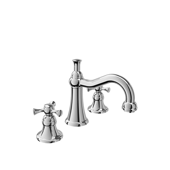Baril EVA B71 8" C/C Lavatory Faucet, Drain Included B71-8001-01L in Chrome