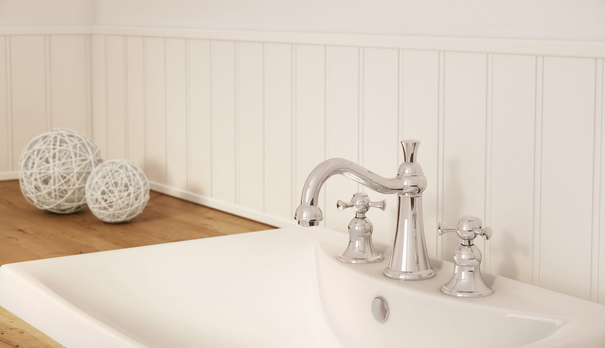 Baril EVA B71 8" C/C Lavatory Faucet, Drain Included B71-8001-01L (Baril photo)