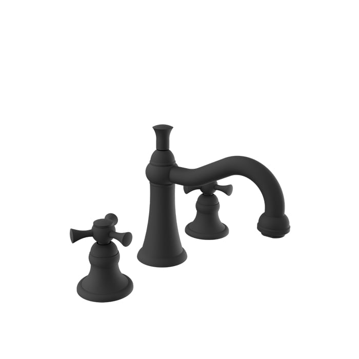 Baril EVA B71 8" C/C Lavatory Faucet, Drain Included B71-8001-01L in Matte Black