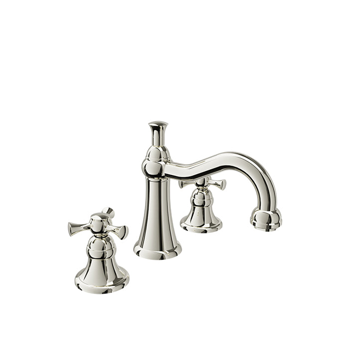 Baril EVA B71 8" C/C Lavatory Faucet, Drain Included B71-8001-01L in Polished Nickel
