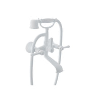 Baril TRADITION B72 Wall-Mounted Tub Faucet with Hand Shower B72-1201-01 in White