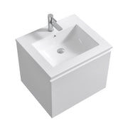 KUBEBATH 24″ BALLI MODERN BATHROOM VANITY - Gloss White (BALLI24-GW)