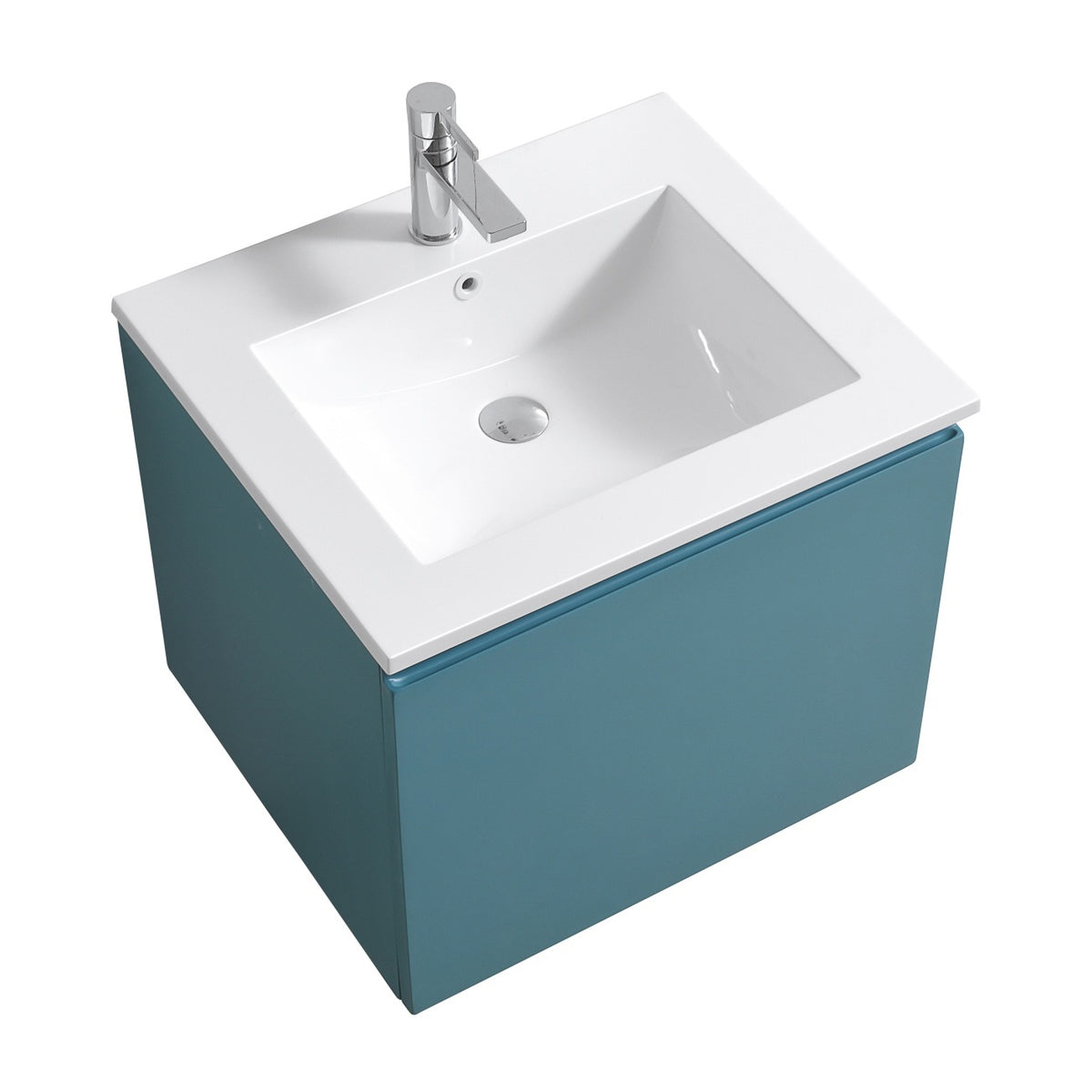 KUBEBATH 24″ BALLI MODERN BATHROOM VANITY - Teal Green (BALLI24-TG)