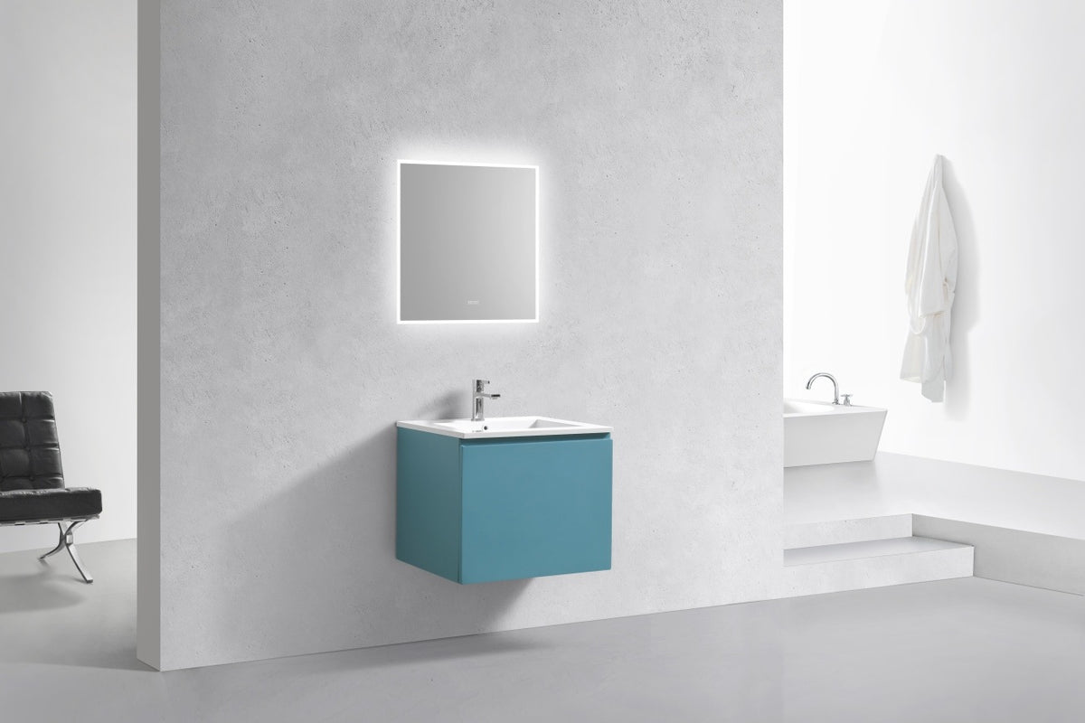 KUBEBATH 24″ BALLI MODERN BATHROOM VANITY - Teal Green (BALLI24-TG) view 2