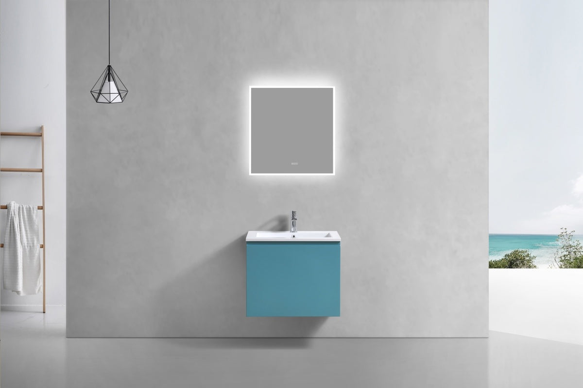 KUBEBATH 24″ BALLI MODERN BATHROOM VANITY - Teal Green (BALLI24-TG) view 3