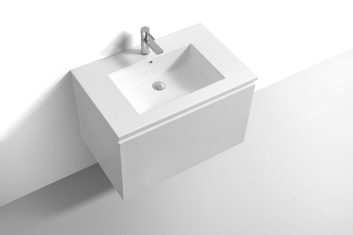 KUBEBATH 32″ BALLI MODERN BATHROOM VANITY - Gloss White (BALLI32-GW) view 4