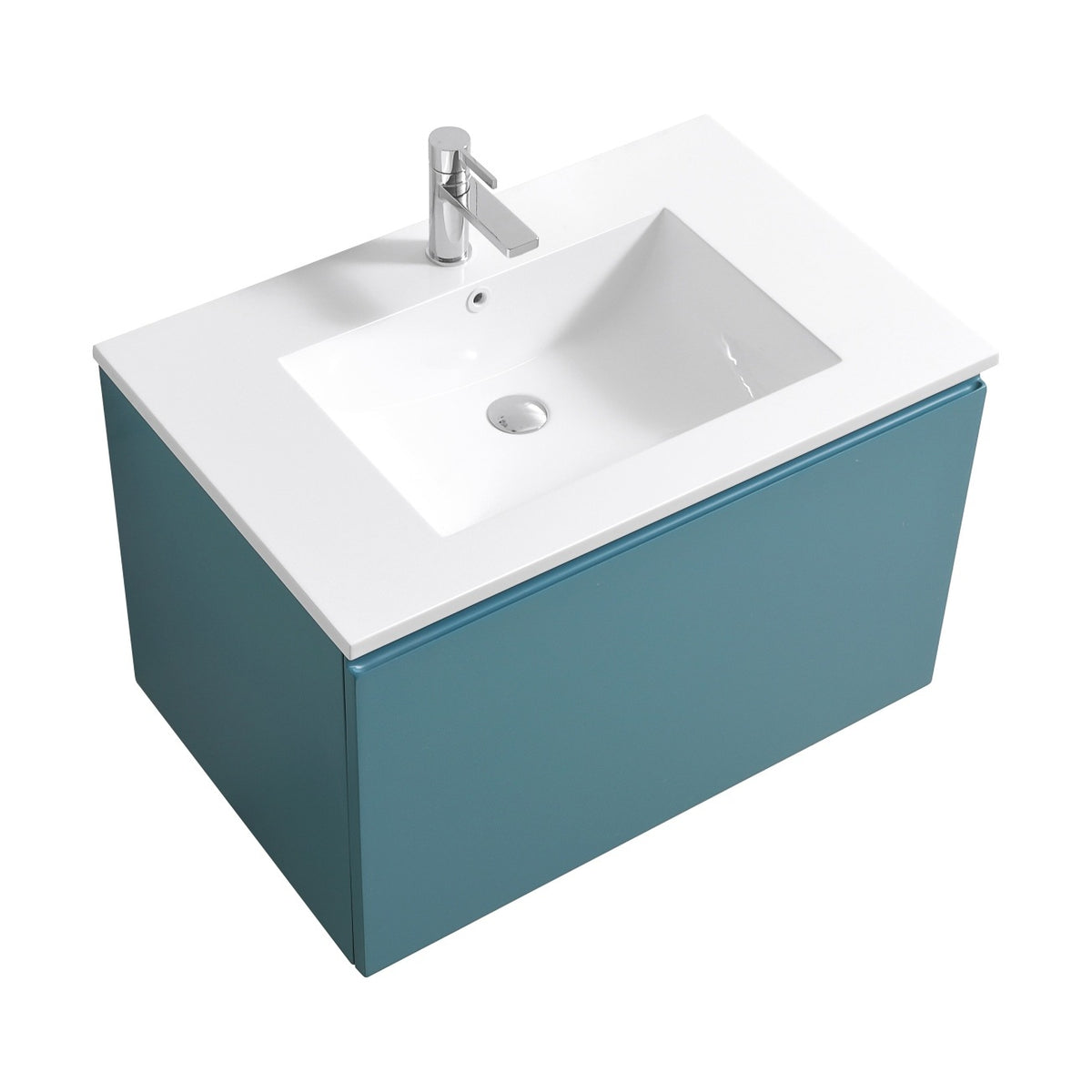 KUBEBATH 32″ BALLI MODERN BATHROOM VANITY - Teal Green (BALLI32-TG)