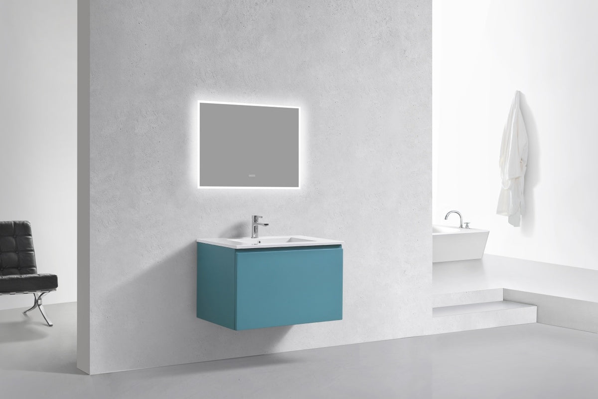 KUBEBATH 32″ BALLI MODERN BATHROOM VANITY - Teal Green (BALLI32-TG) view 2