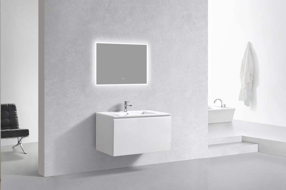 KUBEBATH 36″ BALLI MODERN BATHROOM VANITY - Gloss White (BALLI36-GW) view 5