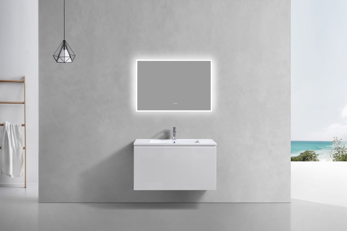 KUBEBATH 36″ BALLI MODERN BATHROOM VANITY - Gloss White (BALLI36-GW) view 4