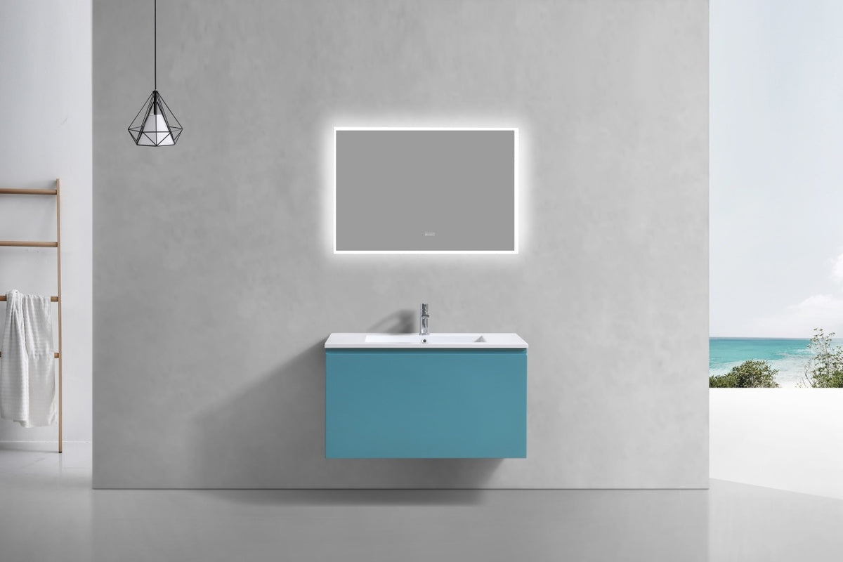 KUBEBATH 36″ BALLI MODERN BATHROOM VANITY - Teal Green (BALLI36-TG) view 3