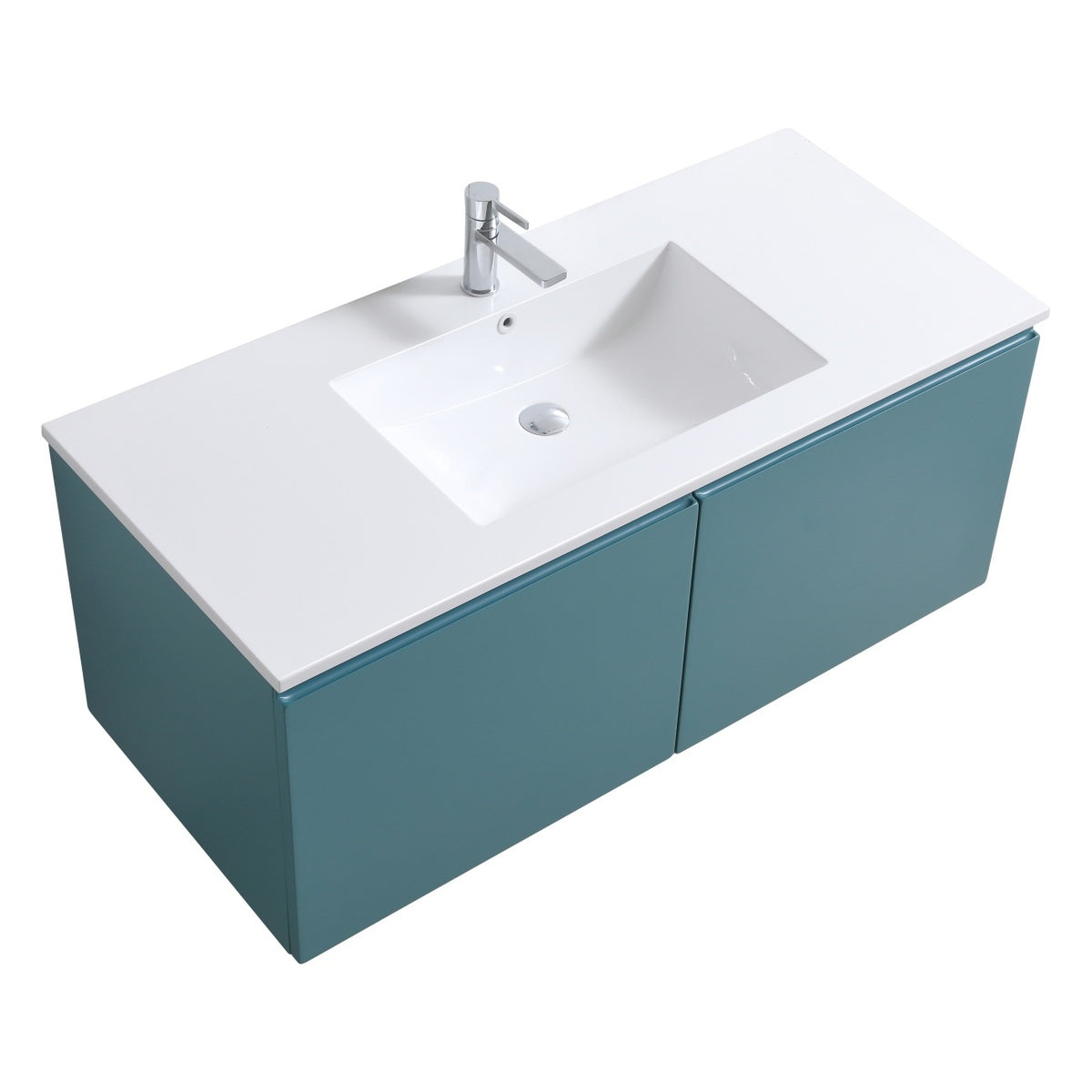KUBEBATH 48S″ BALLI MODERN BATHROOM VANITY - Single Sink - Teal Green (BALLI48S-TG)