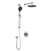 Kalia RoundOne TCD1 PLUS (Valve Not Included) : AQUATONIK T/P Coaxial Shower System with Wallarm Chrome BF1637-110-100