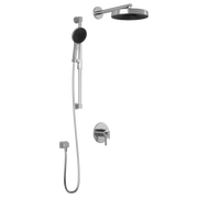 Kalia RoundOne TCD1 PREMIA (Valve Not Included) : AQUATONIK T/P Coaxial Shower System with Wallarm Chrome BF1637-110-200