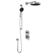 Kalia RoundOne TD2 PREMIA (Valve Not Included) : AQUATONIK T/P with Diverter Shower System with Wallarm Chrome BF1639-110-200