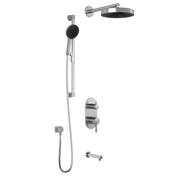 Kalia RoundOne TD3 PREMIA (Valve Not Included) : AQUATONIK T/P with Diverter Shower System with Wallarm Chrome BF1643-110-200