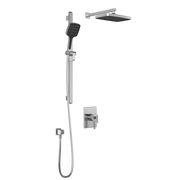 Kalia SquareOne TCD1 PLUS (Valve Not Included) : AQUATONIK T/P Coaxial Shower System with Wallarm Chrome BF1649-110-100