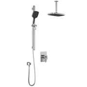 Kalia SquareOne TCD1 PLUS (Valve Not Included) : AQUATONIK T/P Coaxial Shower System with Vertical Ceiling Arm Chrome BF1649-110-101