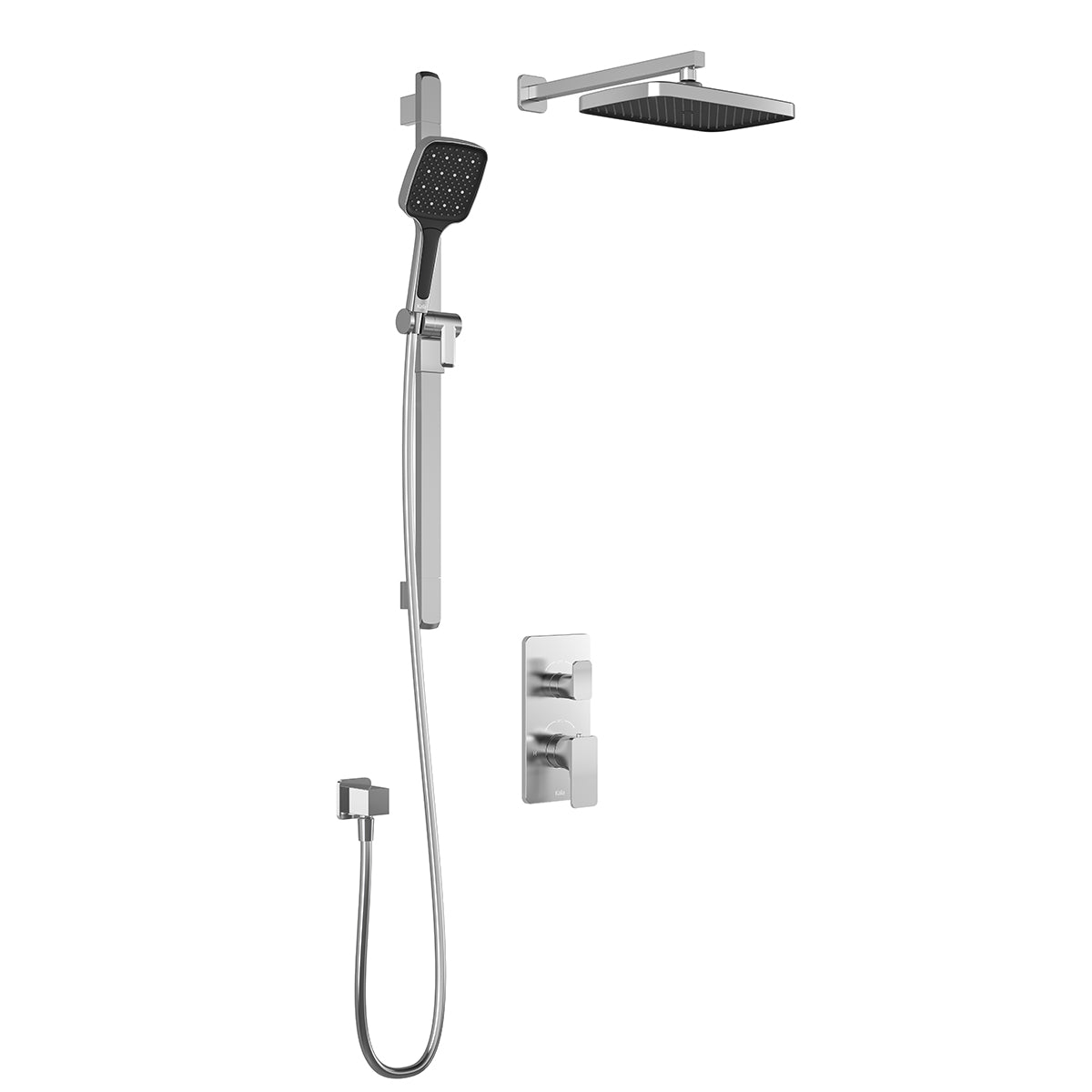 Kalia KAREO TD2 PLUS : AQUATONIK T/P with Diverter Shower System with Wallarm Chrome BF1981-110-100