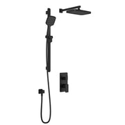 Kalia KAREO TD2 PLUS : AQUATONIK T/P with Diverter Shower System with Wallarm Matte Black BF1981-160-100