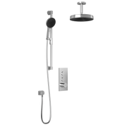 Kalia RoundOne TB2 PREMIA : AQUATONIK T/P Push-Button Shower System with Vertical Ceiling Arm Chrome BF2064-110-201