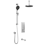 Kalia RoundOne TB3 PLUS : AQUATONIK T/P Push-Button Shower System with Vertical Ceiling Arm Chrome BF2066-110-101