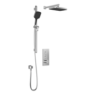 Kalia SquareOne TB2 PLUS : AQUATONIK T/P Push-Button Shower System with Wallarm Chrome BF2068-110-100