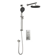 Kalia MOROKA TB2 PLUS (Valve Not Included) : AQUATONIK T/P Push-Button Shower System with Wallarm Pure Nickel BF2096-125-100
