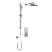 Kalia MOROKA TB2 (Valve Not Included) : AQUATONIK T/P Push-Button Shower System with Wallarm Pure Nickel BF2096-125