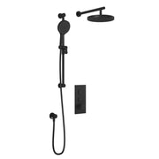 Kalia MOROKA TB2 PLUS (Valve Not Included) : AQUATONIK T/P Push-Button Shower System with Wallarm Matte Black BF2096-160-100