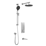 Kalia MOROKA TB3 PLUS (Valve Not Included) : AQUATONIK T/P Push-Button Shower System with Wallarm Chrome BF2098-110-100