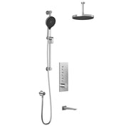 Kalia MOROKA TB3 PLUS (Valve Not Included) : AQUATONIK T/P Push-Button Shower System with Vertical Ceiling Arm Chrome BF2098-110-101
