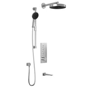 Kalia MOROKA TB3 PREMIA (Valve Not Included) : AQUATONIK T/P Push-Button Shower System with Wallarm Chrome BF2098-110-200