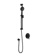 Kalia RoundOne PB1 (Valve Not Included) : Pressure Balance Shower System with ½ NPT Connection Type Matte Black BF2174-160