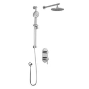 Kalia RoundOne PB4 : Pressure Balance Shower System with 2-Way Diverter Valve and ½ NPT Connection Type with Wallarm Chrome BF2175-110
