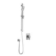Kalia SquareOne PB1 (Valve Not Included): Pressure Balance Shower System with ½ NPT Connection Type Chrome BF2178-110